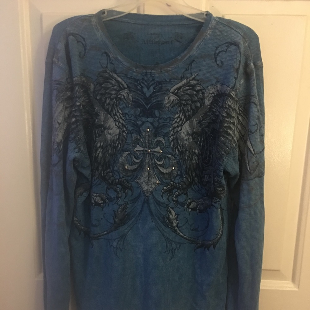 Large mens Affliction long sleeve