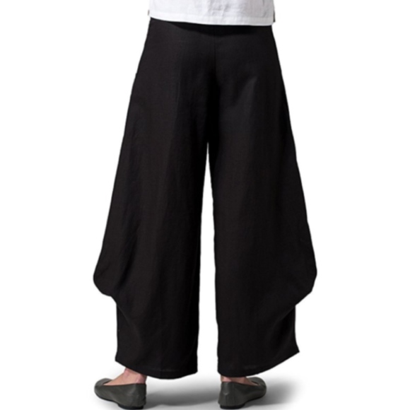 NWT VIVID 100% linen harem pants - ankle length 4 - Picture 2 of 7