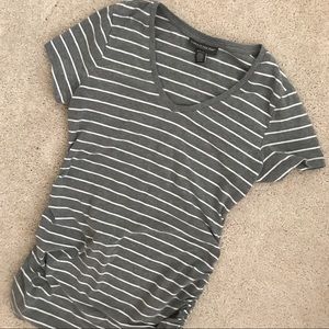 Striped Ruched Tee