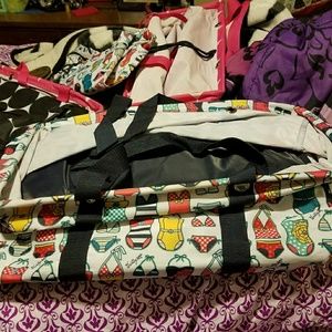 Deluxe utility tote in swim suit pattern.