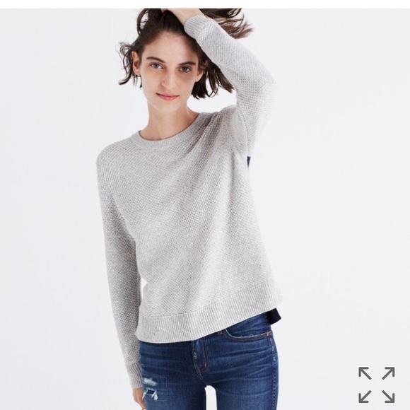 NEw back-button sweater backroad waffle knit top - Picture 2 of 8