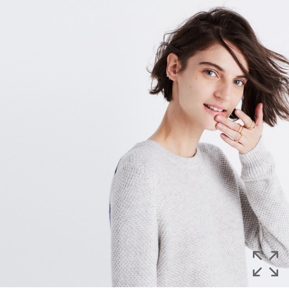 NEw back-button sweater backroad waffle knit top - Picture 3 of 8