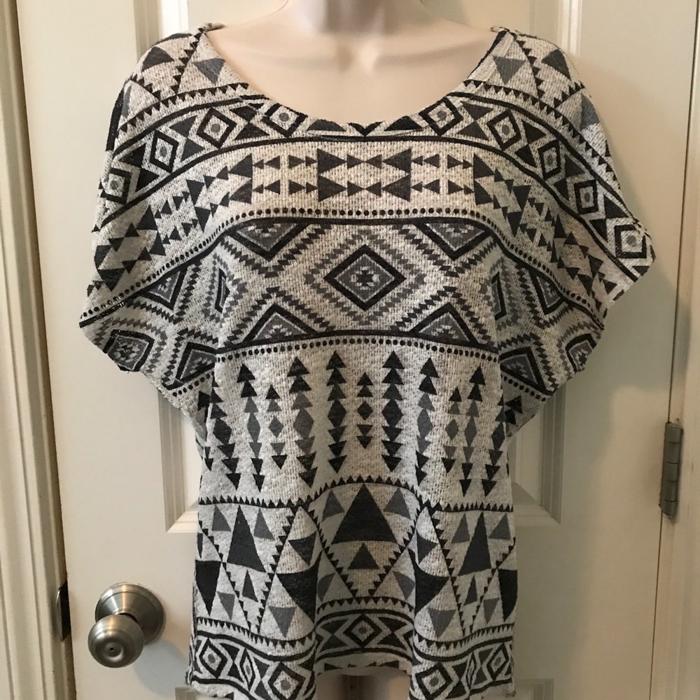 Black & white Aztec shirt
