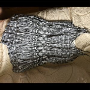 H&M black and white Aztec print romper