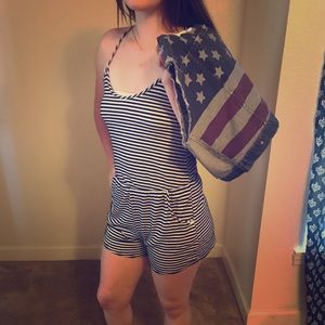 Romper and jean jacket