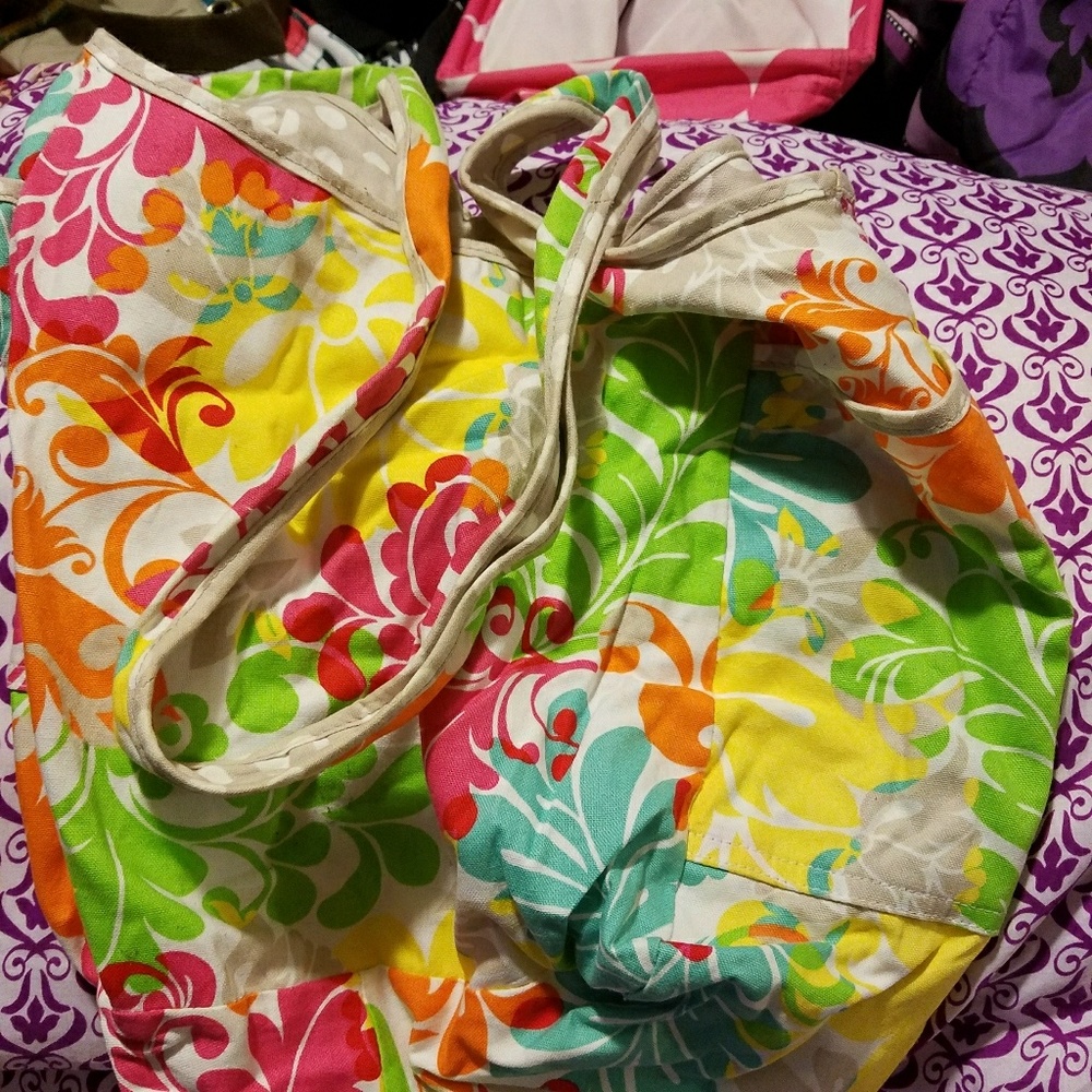 Island damask cross body
