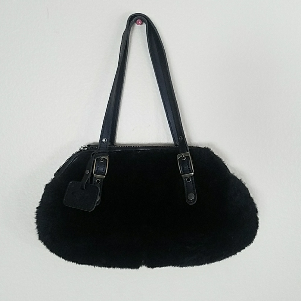 Small furry Roxy purse