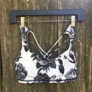 Floral lululemon sports bra