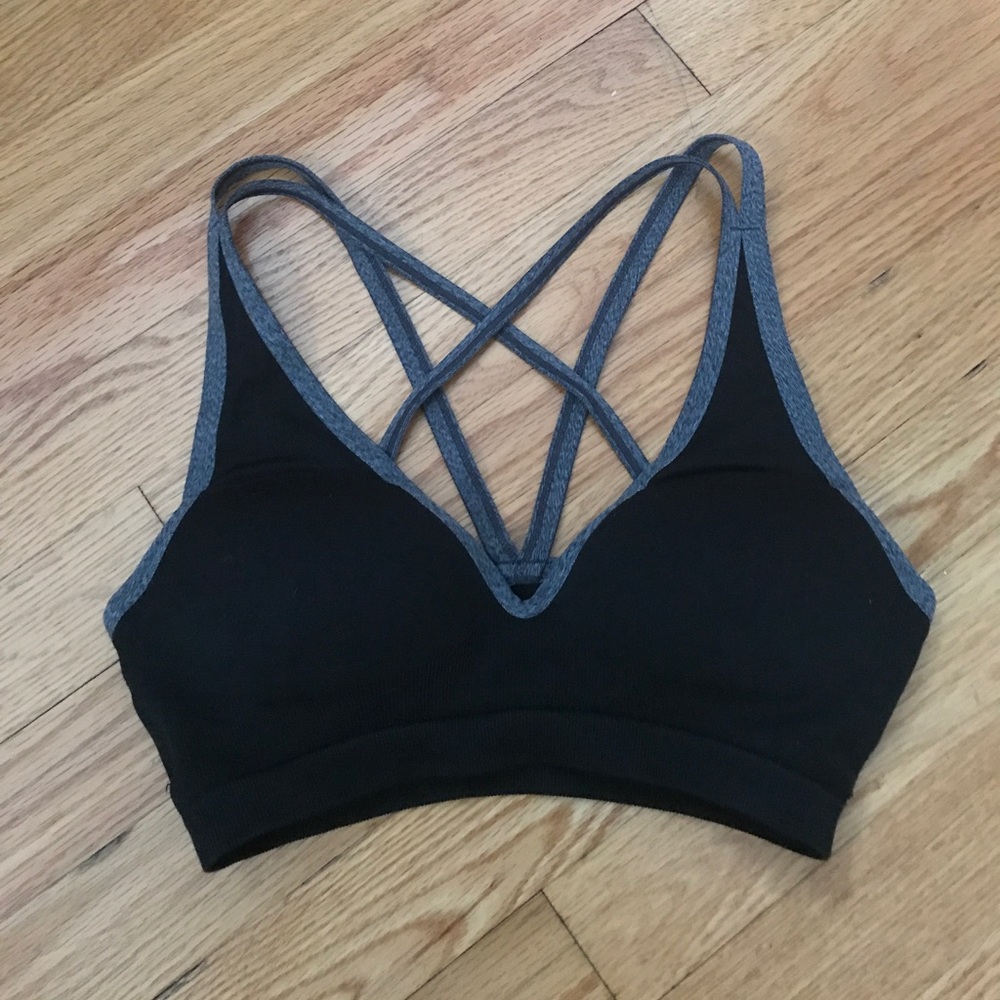 VS PINK Push Up Strappy Back Sports Bra