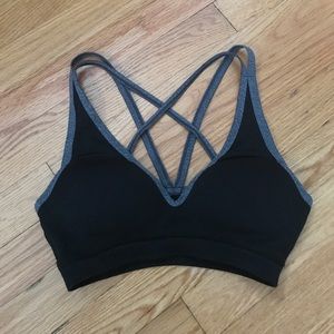VS PINK Push Up Strappy Back Sports Bra