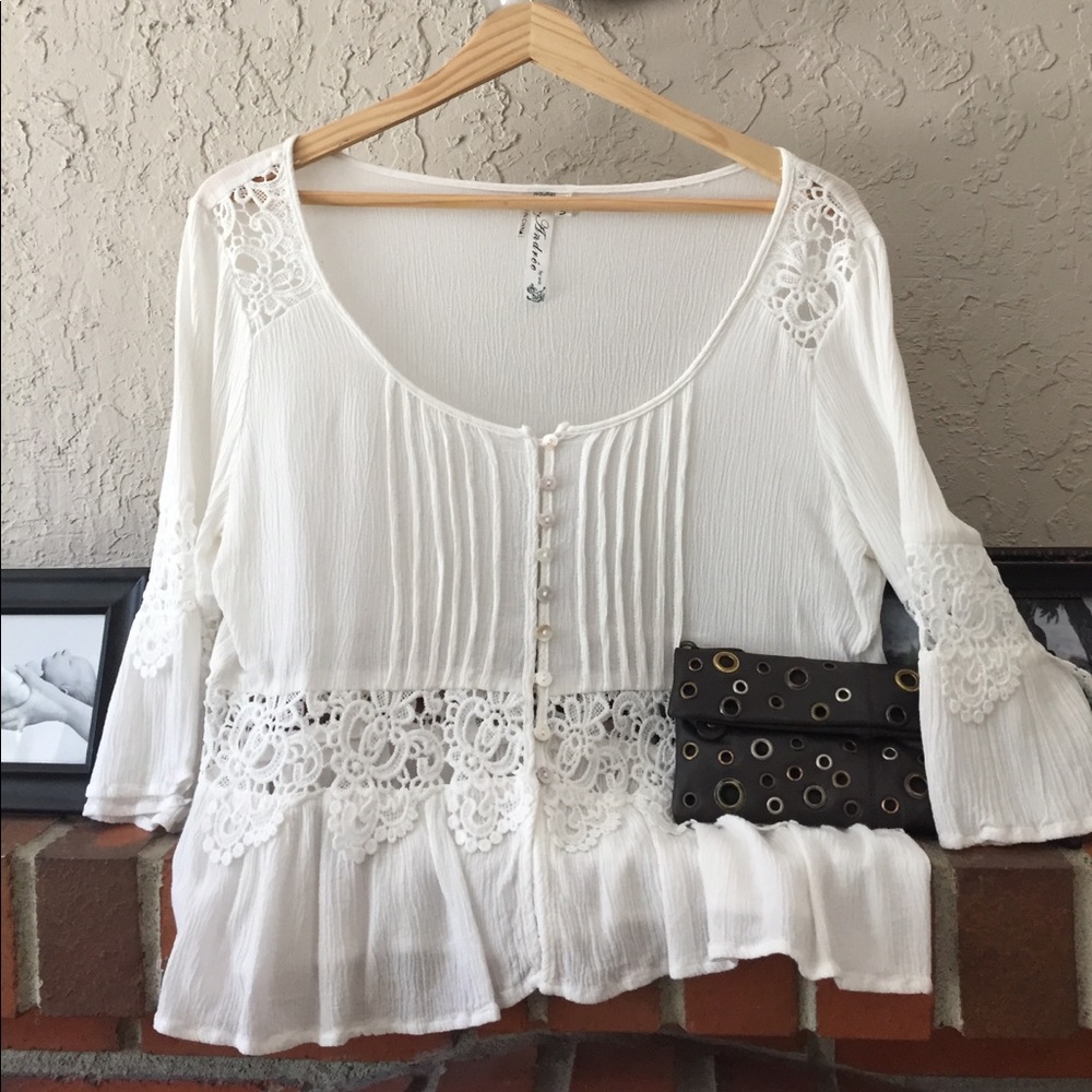 Nordstrom Brand BoHo style peasant top