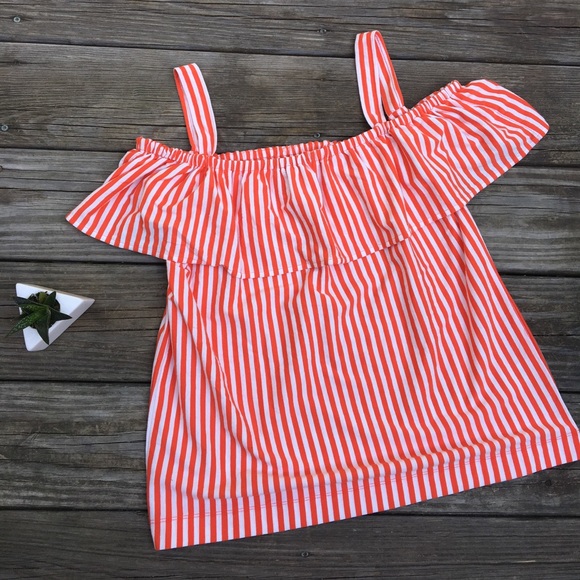 J. Crew Tops - NWT J. Crew Off-Shoulder Striped Blouse