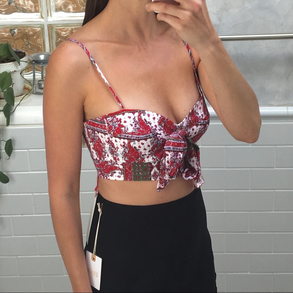 NWT The Jetset Diaries Tropical Paradise Bustier - Picture 8 of 8