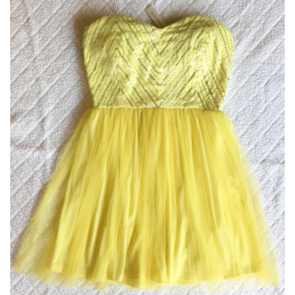 NWT Mustard Seed strapless dress tulle. Sz M