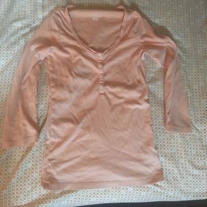 J crew perfect fit 3/4 sleeve Henley size S
