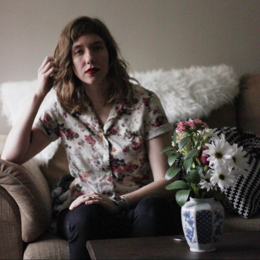 Vintage Textured Floral Button Down