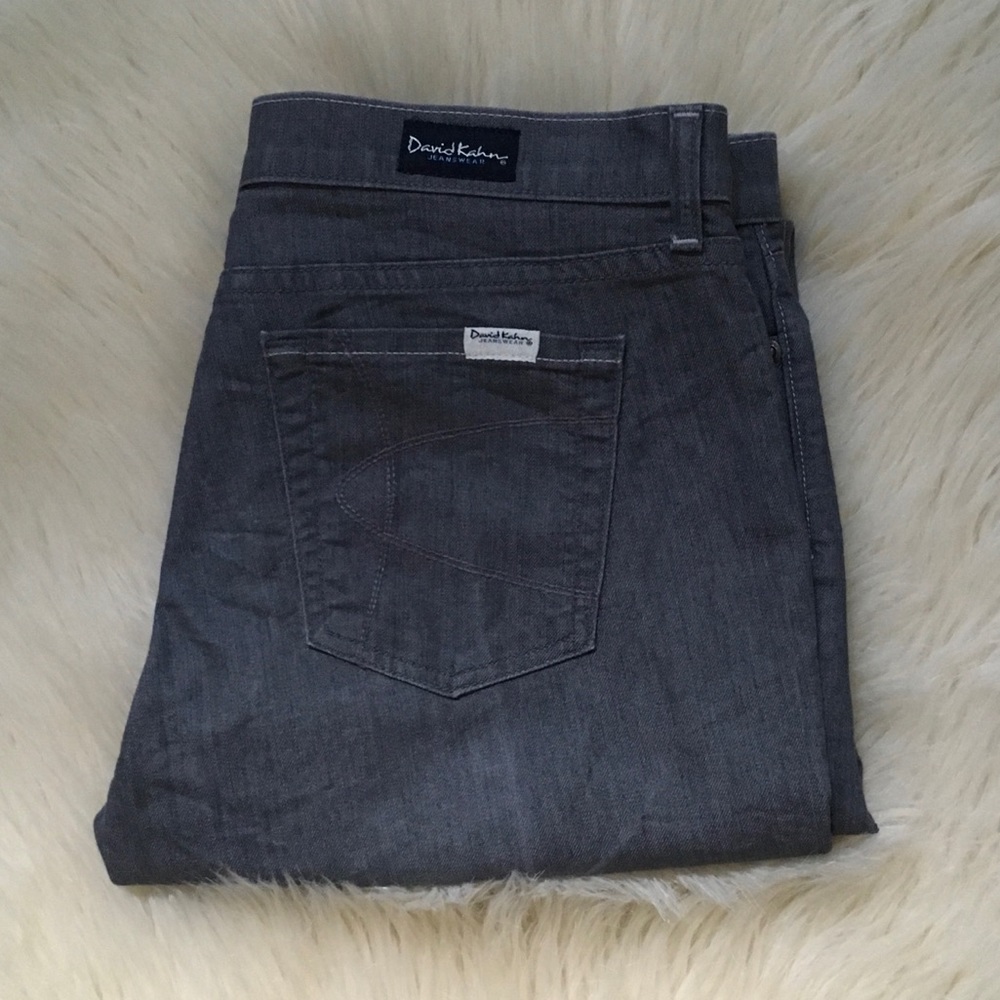 David Kahn Gray Classic Straight Leg Jeans Size 31