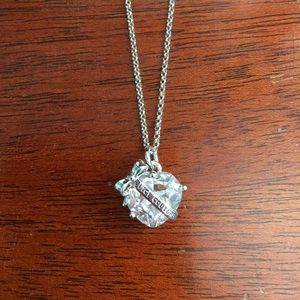 Juicy couture silver heart necklace!