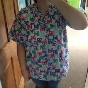 💚💙Scrub Top💜❤️ 043