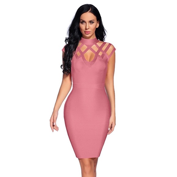 💗❤️ Brazilian Collar High Quality Bandage Dress - Picture 4 of 8