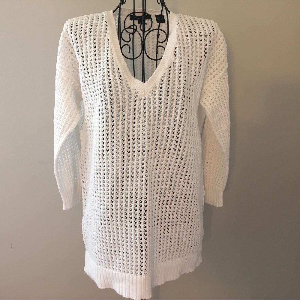 Jeanne Pierre mesh knit sweater