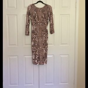 Dress The Population Emery Midi Medium Dress New