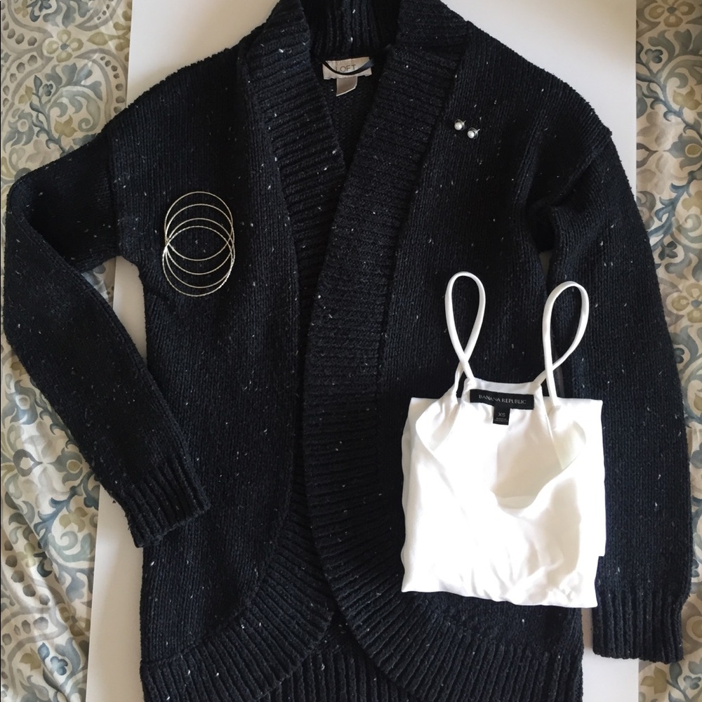 Gray layering cardigan