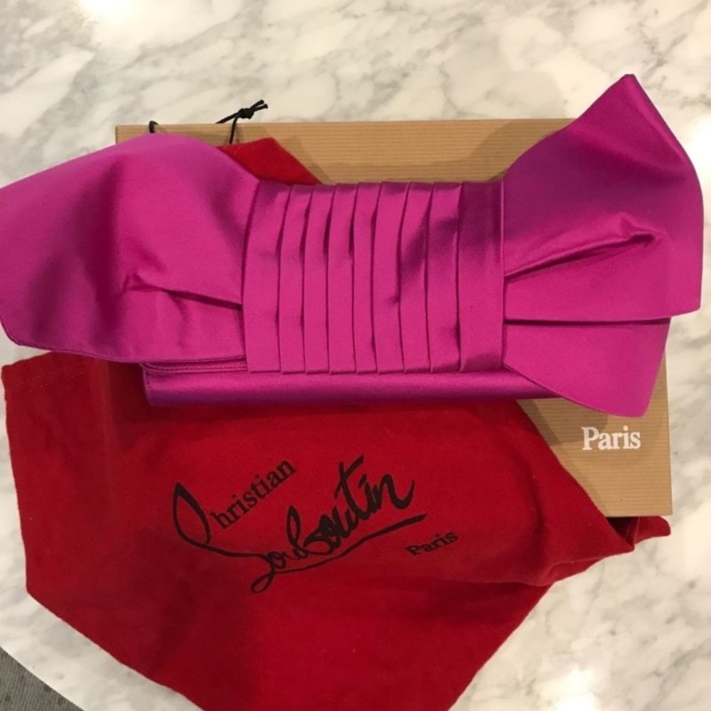 Brand New pink Christian Louboutin clutch