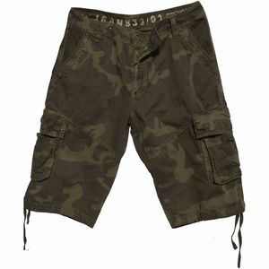 Mens Olive Camo Cargo Shorts #28sC3