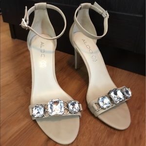 Aldo Strap Jeweled Prom Heel