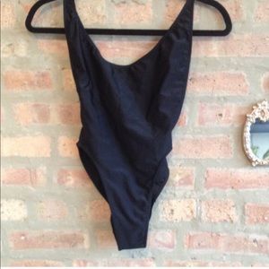 ISO American Apparel black one piece swimsuit