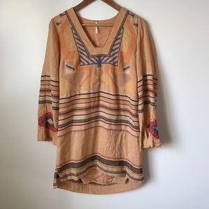 Free People Embroidered Shift Dress