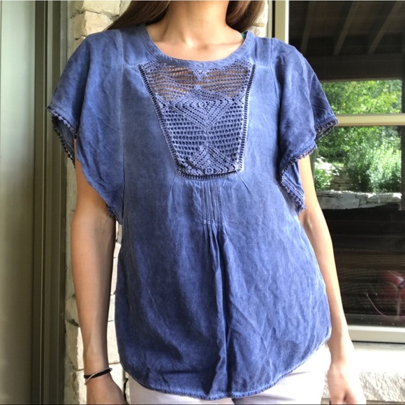 Anthropologie Tops - Chambray Blouse