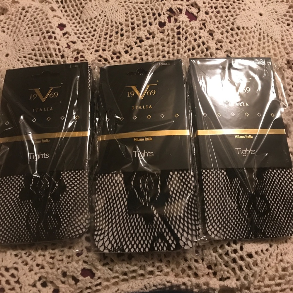 SOLD❌❌Versace❤️ tights 3 pairs  fish net style