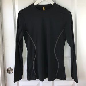 Lole Black Long Sleeve Performance Top – Mesh Back – Size