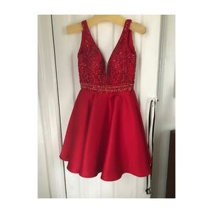 Red cocktail dress- size 0