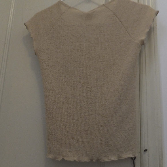 Cream Top w/ Floral Corsage - Picture 8 of 8