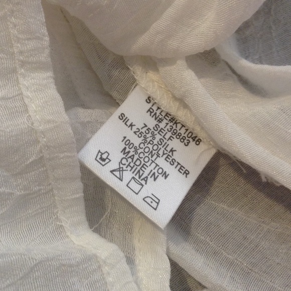 White Cold Shoulder Boho Festival Top - Picture 7 of 7