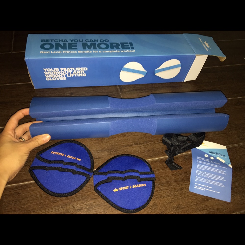 Barbell Squad Pad+gloves for lifting