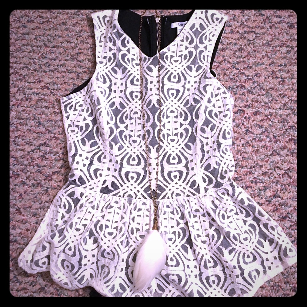 Gorgeous Peplum BarIII top