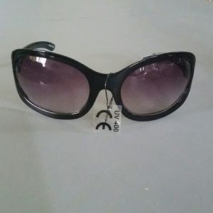 Black Sunglasses with Purple lens
