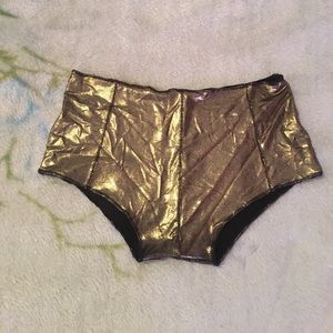 Handmade Gold Booty Shorts
