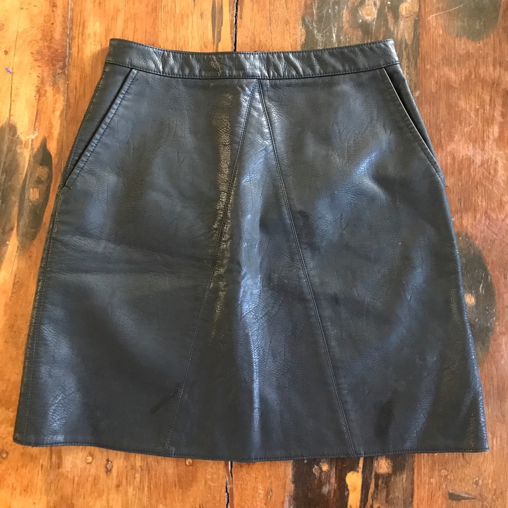Zara faux leather skirt