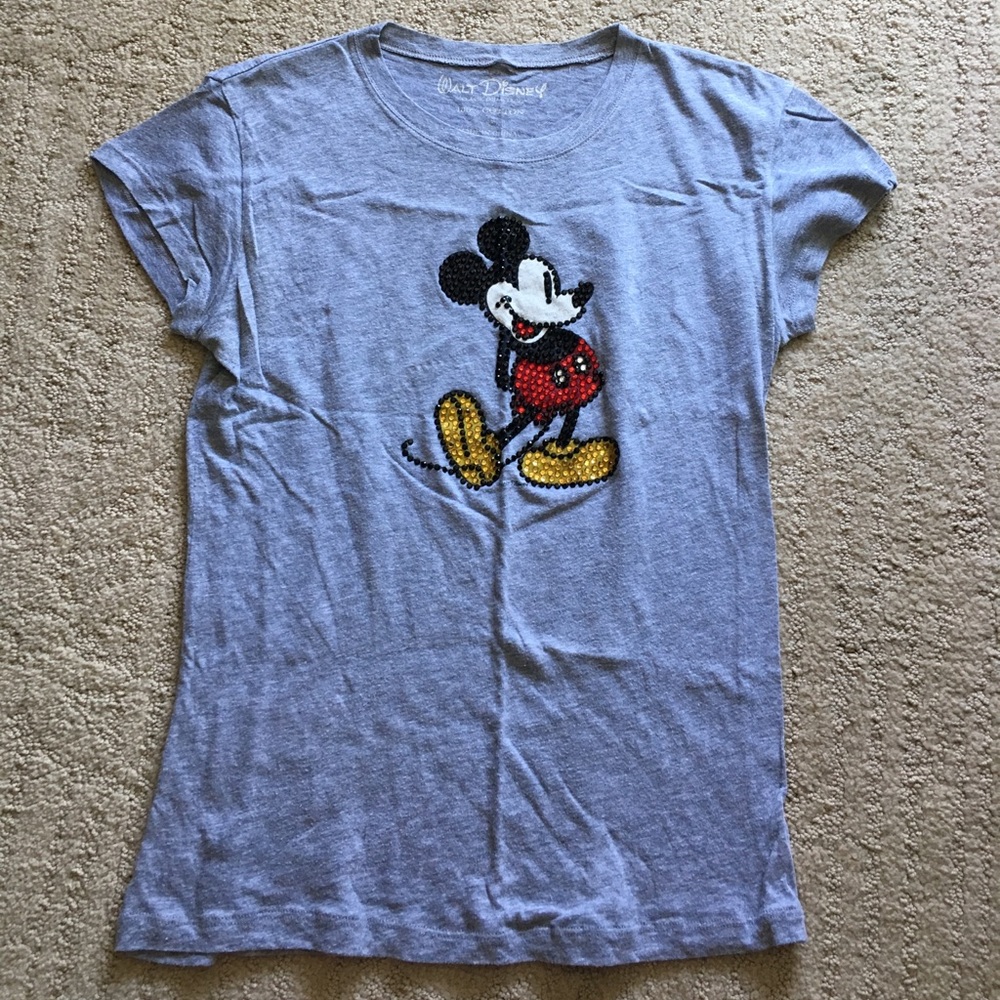 Walt Disney bejeweled micky mouse tshirt