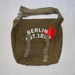 NWOT! • Crossbody Military bag