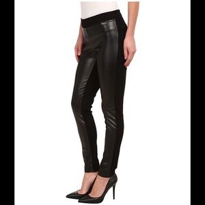 Calvin Klein Faux Leather Front Leggings