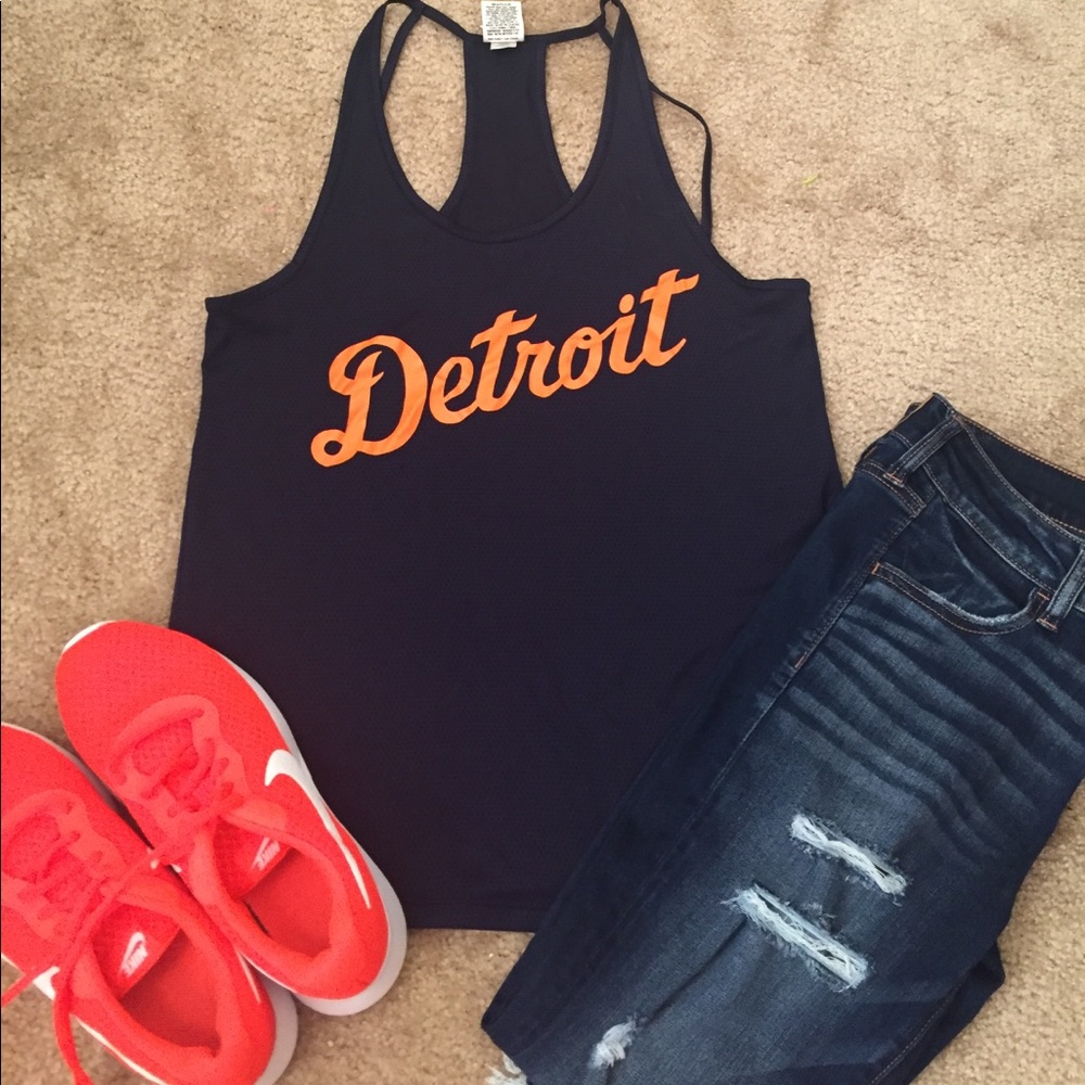 Pink Detroit Tigers Tank