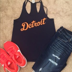 Pink Detroit Tigers Tank