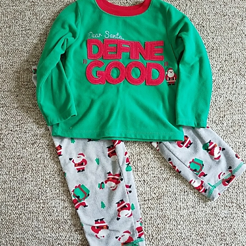 SOLD! Adorable Toddler Santa PJ's