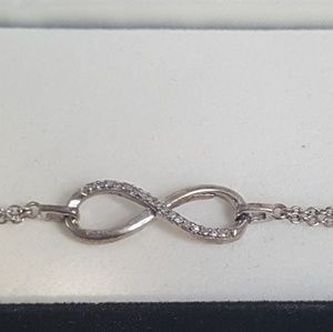Kay Jewelers Diamond Infinity Bracelet Sterling